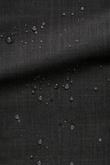 ZIPPER TRENCH COAT - black raincoat for men